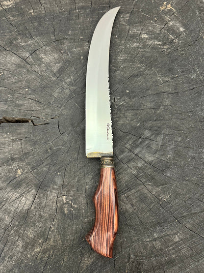 10" Butchers Knife SS440 Native Hardwood - 250mm